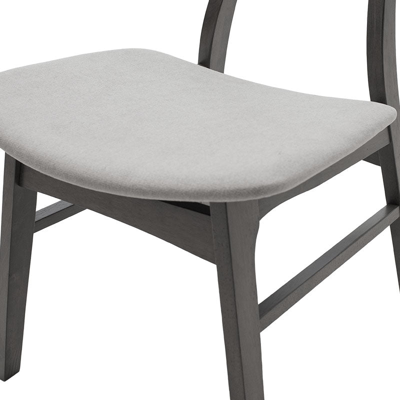 Tραπεζαρία Benson - Orlean  σετ 7τμχ rustic grey - ύφασμα γκρι 150x90x75εκ - Pakobazaar