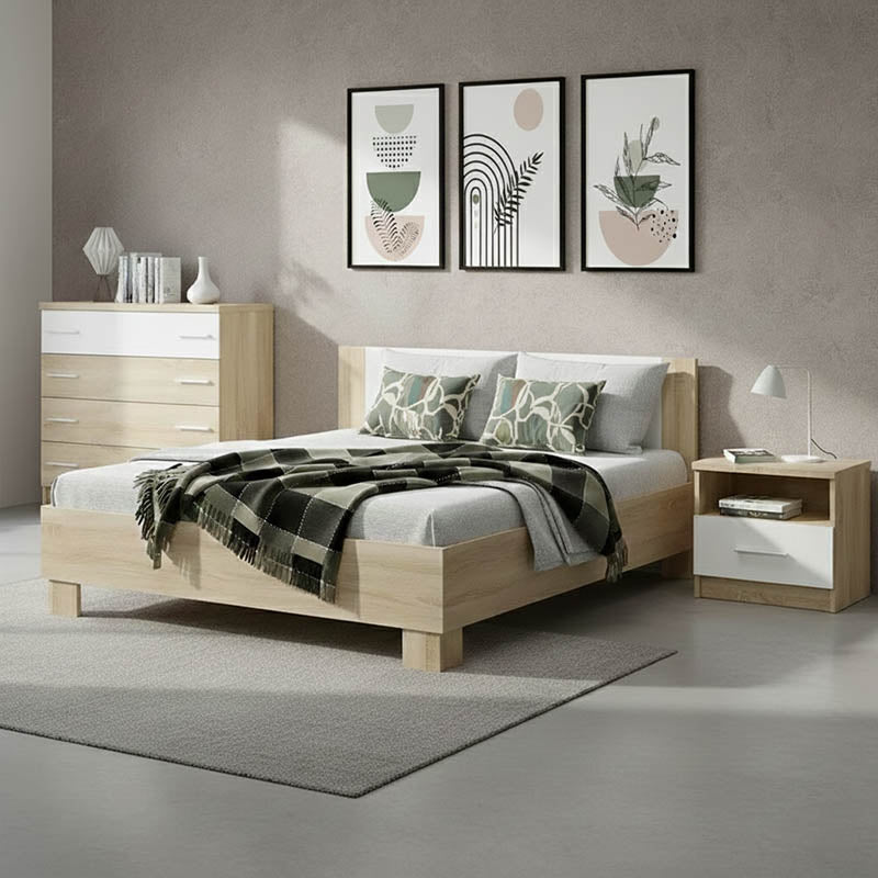 Σετ κρεβατοκάμαρας Geneva  4 τμχ 160x200εκ - Pakobazaar