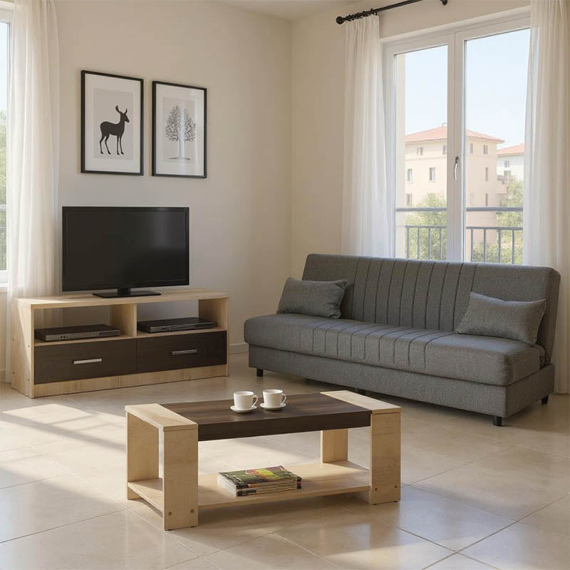 Φοιτητικό πακέτο επίπλων σαλονιού Living  σετ 3 τμχ - Pakobazaar