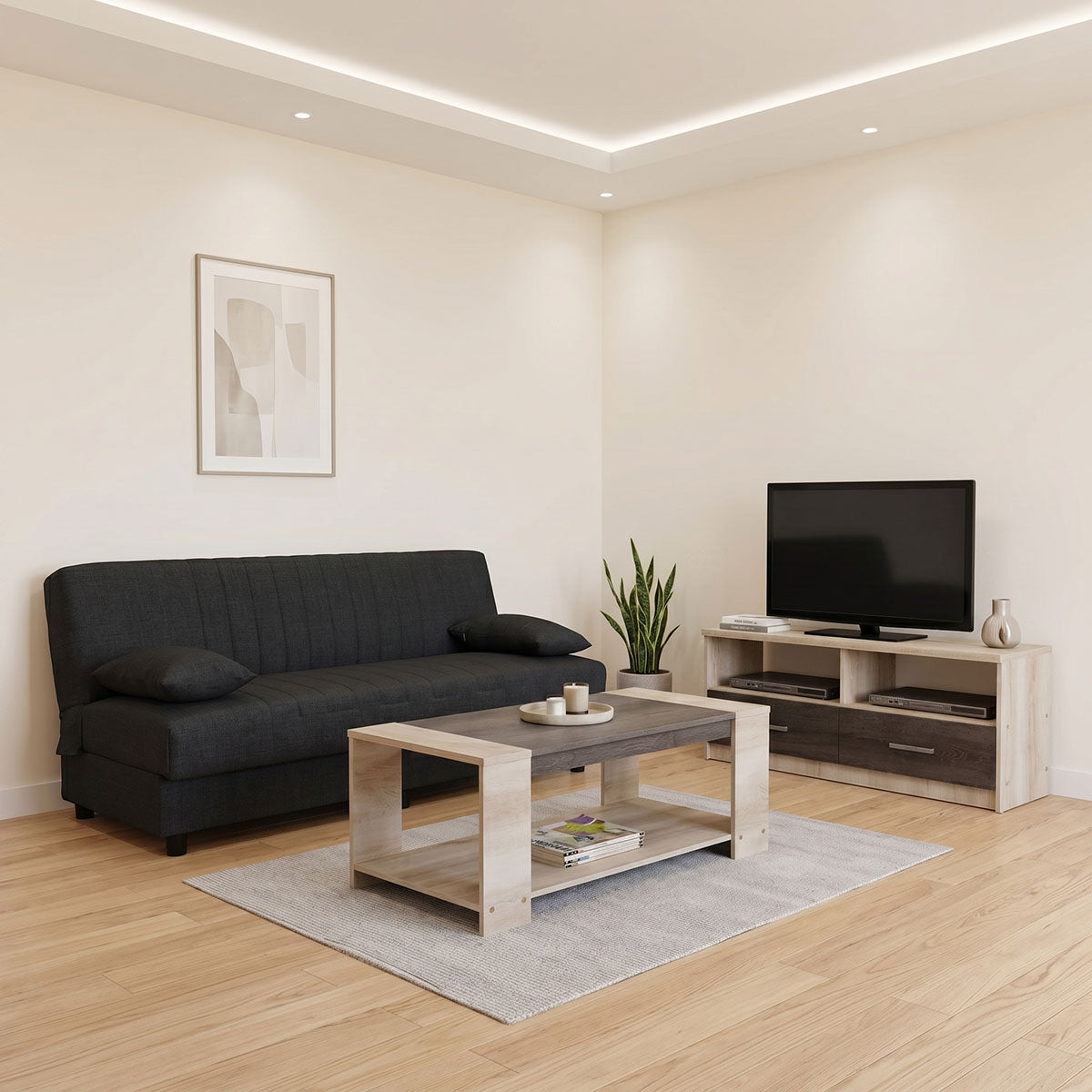 Φοιτητικό πακέτο επίπλων σαλονιού New Living  σετ 3 τμχ