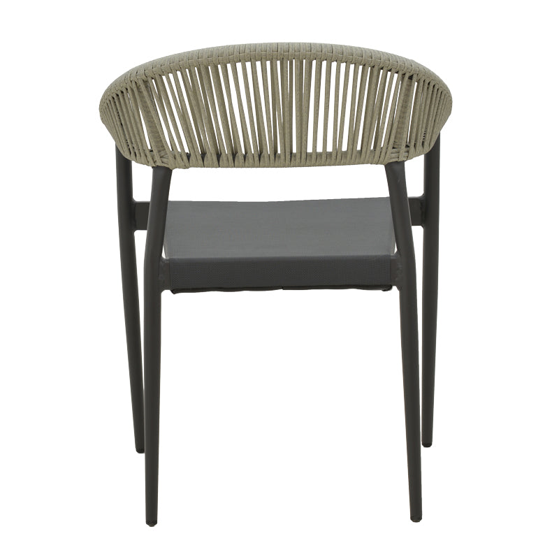 Τραπεζαρία Elation-Kliton B σετ 7τεμ  αλουμίνιο σε ανθρακί απόχρωση 150x80x74εκ - Image 6