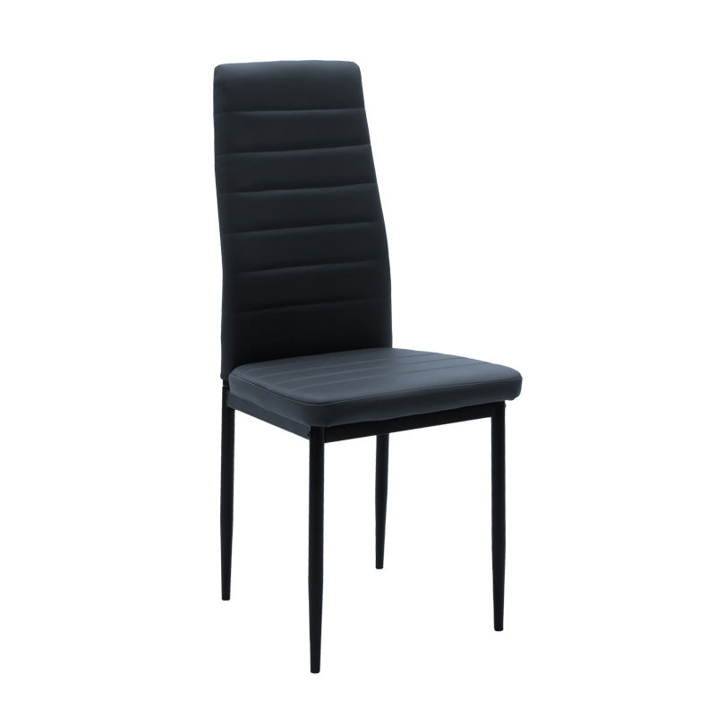 Τραπεζαρία Cuba-Parker  σετ 5τεμ mdf σε sonoma-μαύρη απόχρωση 120x70x76cm - Image 2