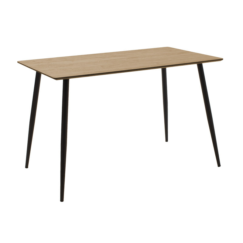 Τραπεζαρία Cuba-Parker  σετ 5τεμ mdf σε sonoma-μαύρη απόχρωση 120x70x76cm - Image 5
