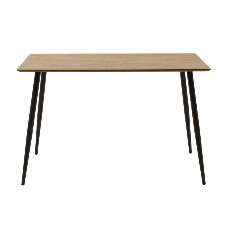 Τραπεζαρία Cuba-Parker  σετ 5τεμ mdf σε sonoma-μαύρη απόχρωση 120x70x76cm - Image 6