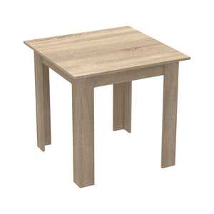 Τραπεζαρία Manka-Parker  σετ 3τεμ mdf σε μαύρη-sonoma απόχρωση 80x80x77εκ - Pakobazaar
