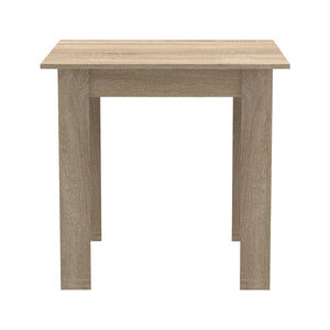 Τραπεζαρία Manka-Parker  σετ 3τεμ mdf σε μαύρη-sonoma απόχρωση 80x80x77εκ - Pakobazaar