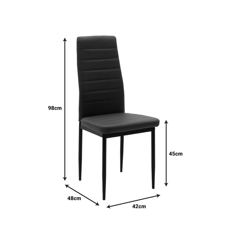 Τραπεζαρία Manka-Parker  σετ 3τεμ mdf σε μαύρη-sonoma απόχρωση 80x80x77εκ - Pakobazaar