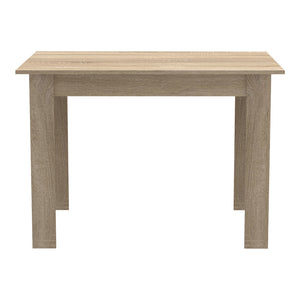 Τραπεζαρία Manka-Gaston  σετ 5τεμ σε sonoma-μαύρη απόχρωση 110x80x77εκ - Pakobazaar