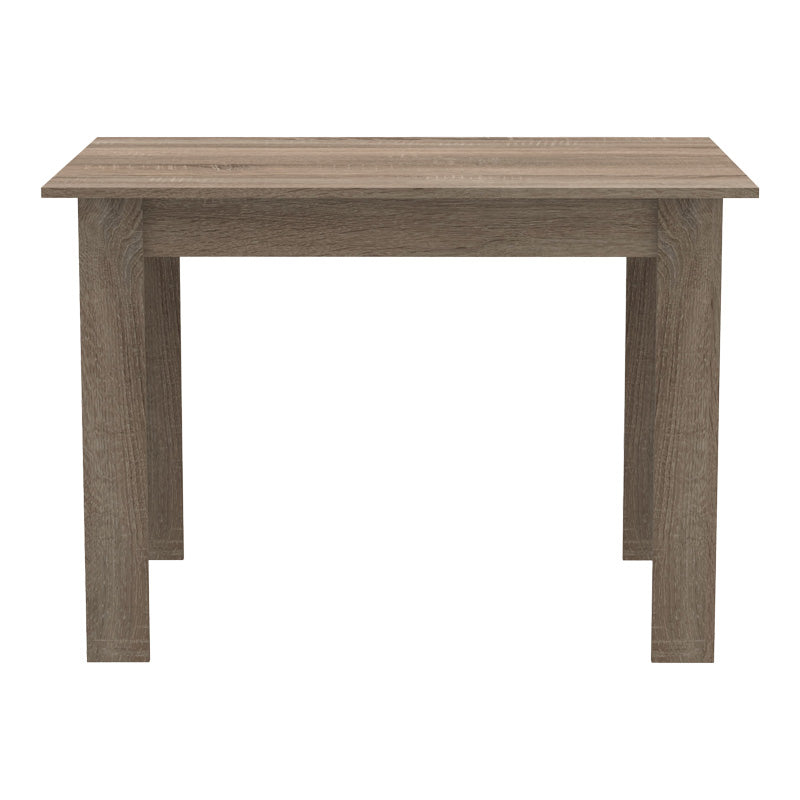 Τραπεζαρία Manka-Gaston  σετ 5τεμ σε sonoma truffle-μαύρη απόχρωση 110x80x77εκ - Pakobazaar