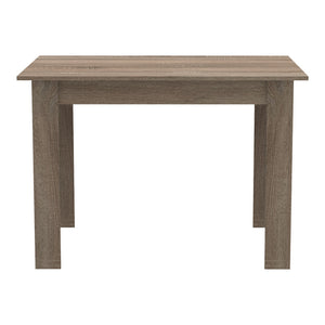 Τραπεζαρία Manka-Gaston  σετ 5τεμ σε sonoma truffle-μαύρη απόχρωση 110x80x77εκ - Pakobazaar
