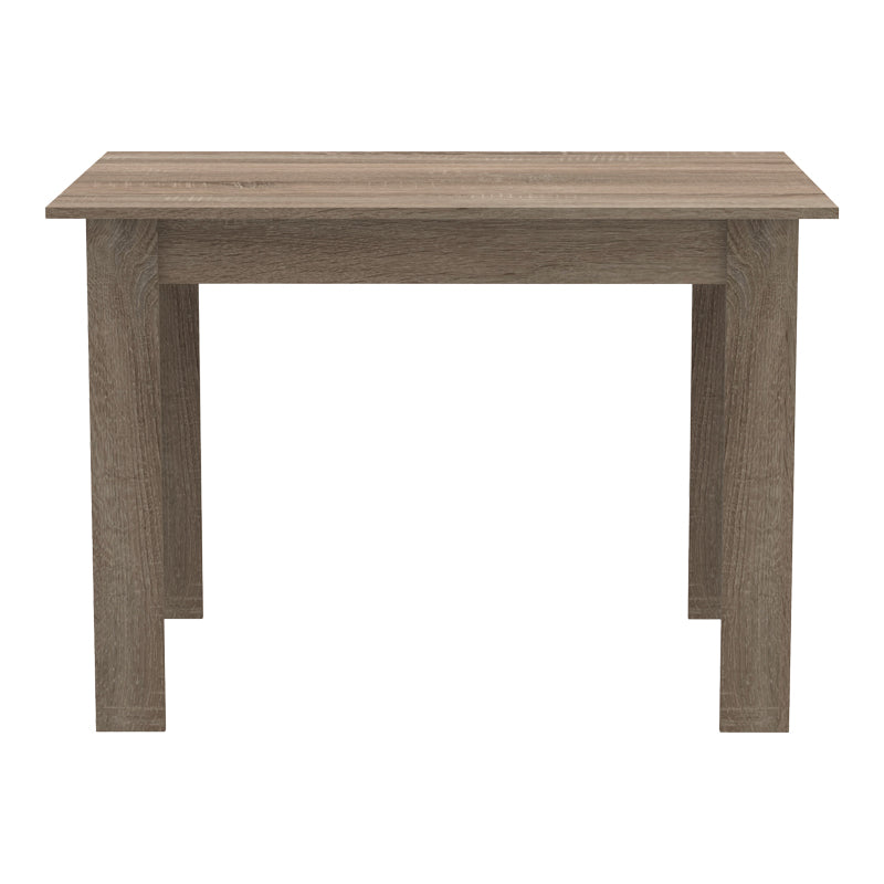 Τραπεζαρία Manka-Ezra  σετ 5τεμ σε sonoma truffle-μαύρη απόχρωση 110x80x77εκ - Image 6
