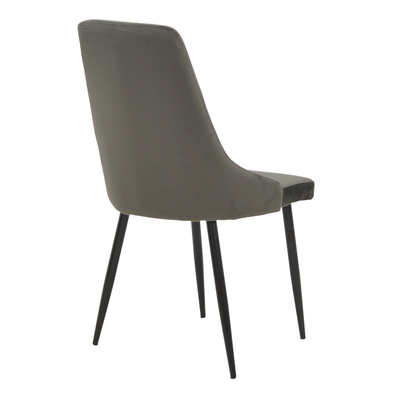 Τραπεζαρία Azori-Gustas  σετ 5τεμ λευκό μαρμάρου-ανθρακί 120x80x76εκ