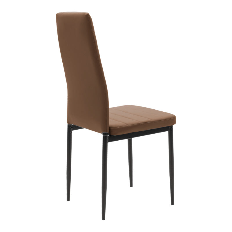 Τραπεζαρία Balou-Parker  σετ 5τεμ μαύρο-καφε Φ100x73εκ - Pakobazaar
