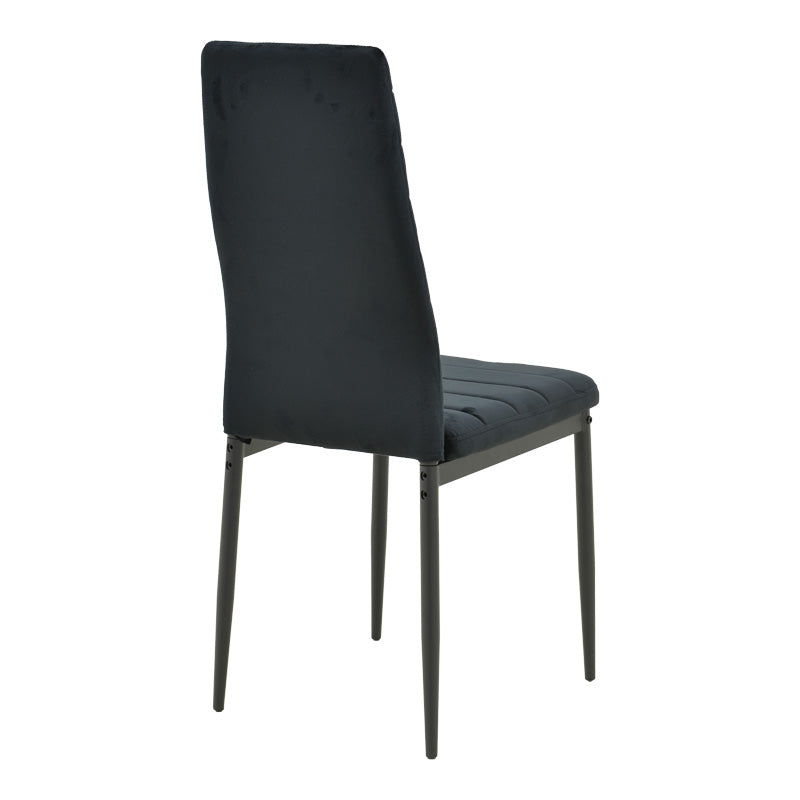 Τραπεζαρία Balou-Parker  σετ 5τεμ μαύρο Φ120x73εκ