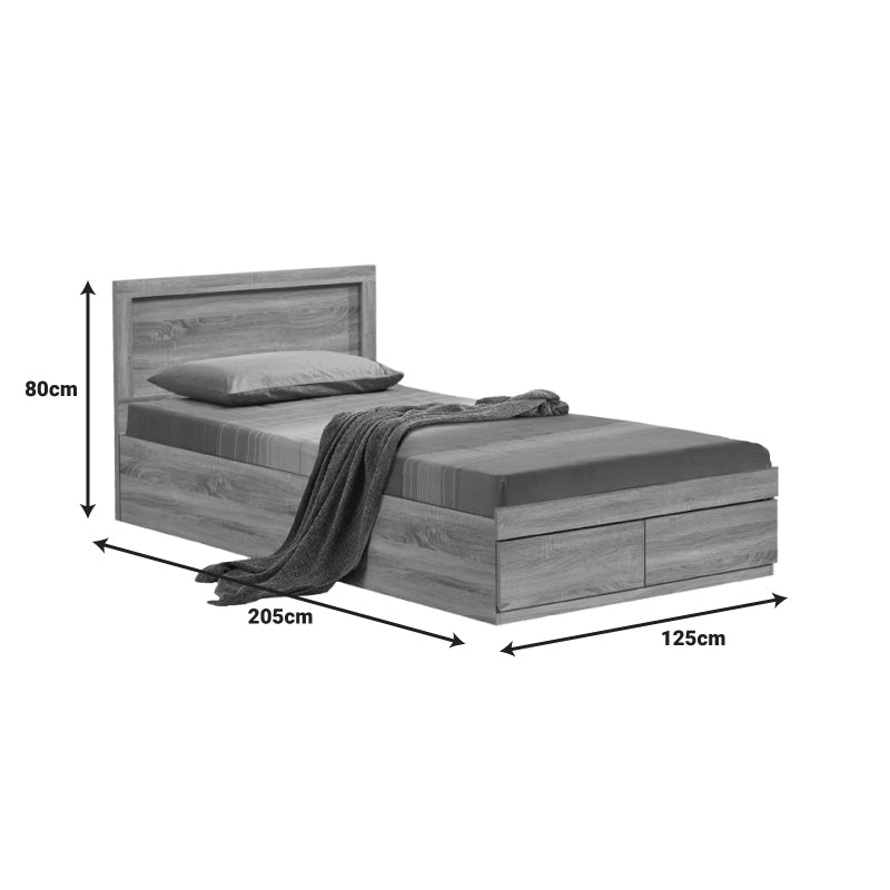 Σετ Κρεβατοκάμαρας Olympus Sonoma με Κρεβάτι 120x200εκ Σετ 3τεμ - Pakobazaar