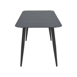Τραπεζαρία Heven Vista  σετ 5τεμ μαύρο αλουμίνιο 120x70x72εκ - Pakobazaar