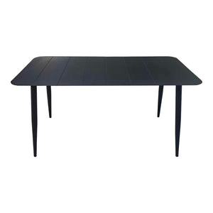 Τραπεζαρία Heven Vista  σετ 5τεμ μαύρο αλουμίνιο 150x80x72εκ - Pakobazaar