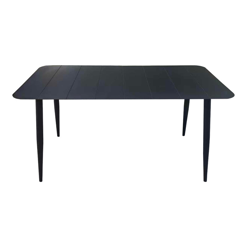 Τραπεζαρία Heven Vista  σετ 7τεμ μαύρο αλουμίνιο 150x80x72εκ