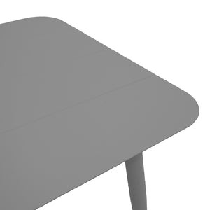 Τραπεζαρία Heven Vista  σετ 3τεμ ανθρακί αλουμίνιο 80x80x72εκ - Pakobazaar