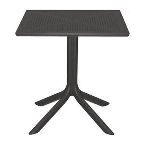 Τραπεζαρία Groovy Zoi  σετ 3τεμ ανθρακί PP 60x60x76εκ - Pakobazaar