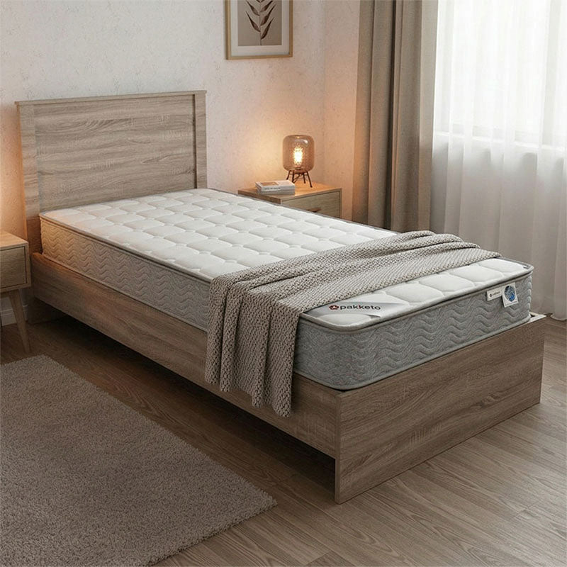Κρεβάτι με στρώμα Athos-Perfecto  sonoma 90x190εκ - Pakobazaar
