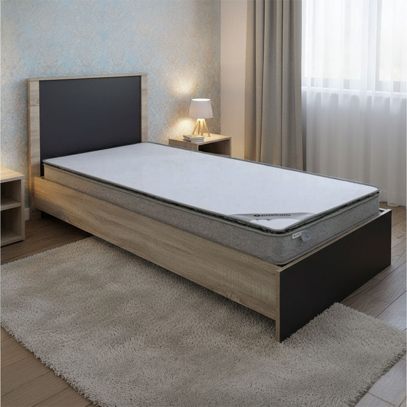 Κρεβάτι με στρώμα Athos-Perfecto  sonoma-ανθρακί 90x190εκ - Pakobazaar