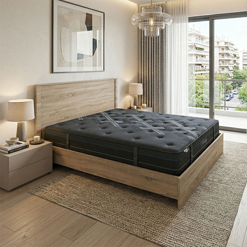 Κρεβάτι με στρώμα Athos-Resty  sonoma 160x200εκ - Pakobazaar