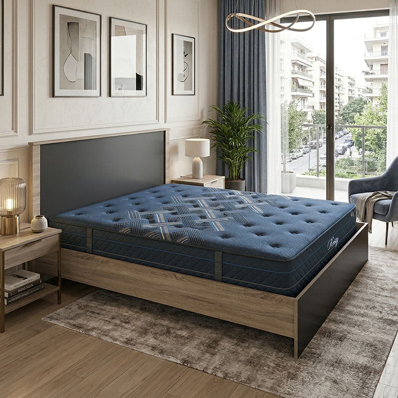 Κρεβάτι με στρώμα Athos-Resty  sonoma-ανθρακί 160x200εκ