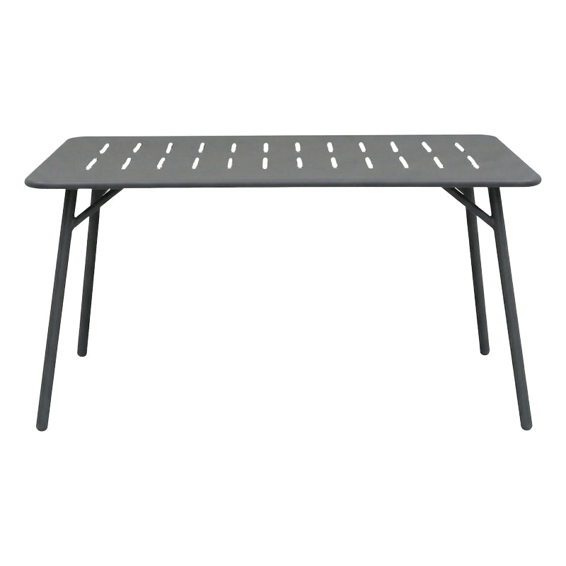 Τραπεζαρία Moraja Deraby  σετ 5τεμ μαύρο μέταλλο 140x80x72εκ - Pakobazaar