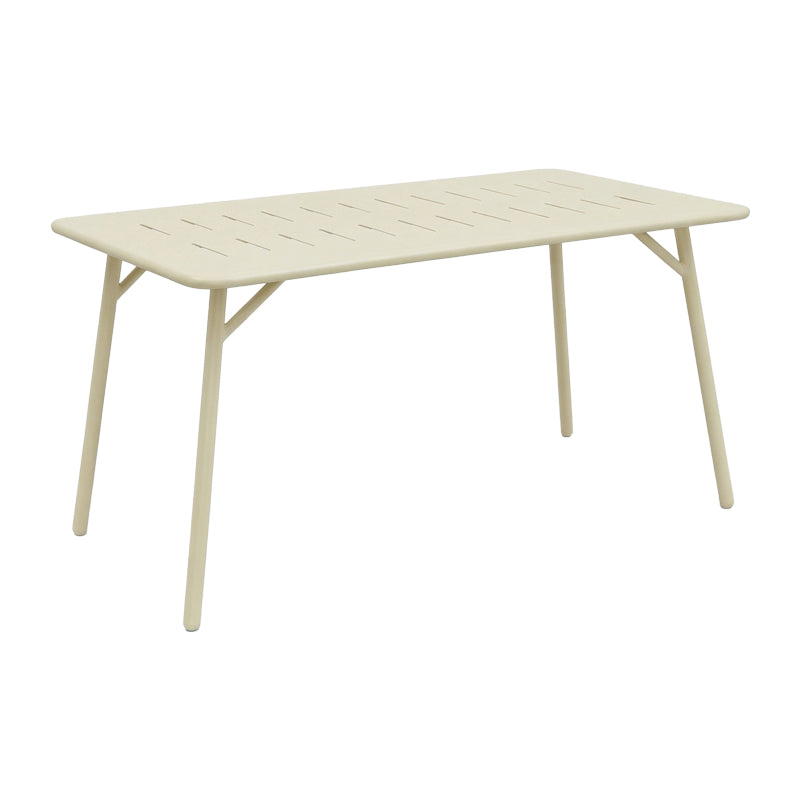 Τραπεζαρία Moraja Federal  σετ 5τεμ κρεμ μέταλλο 140x80x72εκ - Pakobazaar