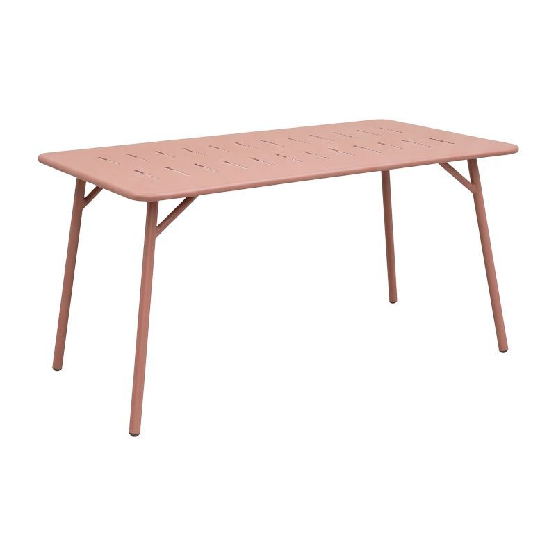 Τραπεζαρία Moraja Federal  σετ 5τεμ terracotta μέταλλο 140x80x72εκ - Pakobazaar