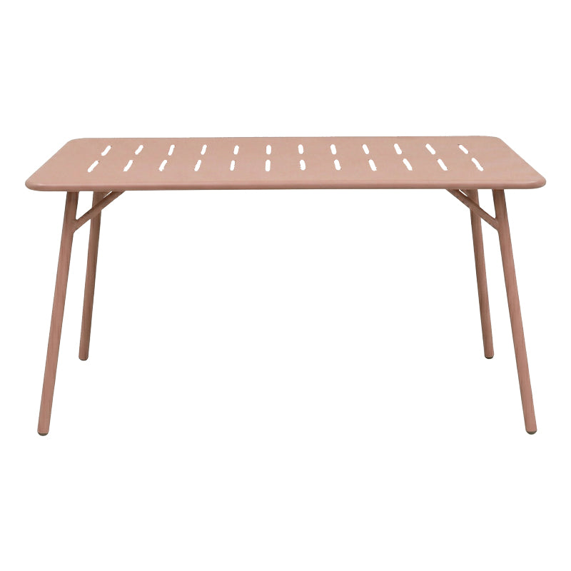 Τραπεζαρία Moraja Federal  σετ 5τεμ terracotta μέταλλο 140x80x72εκ - Pakobazaar