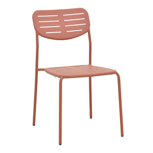 Τραπεζαρία Moraja Deraby Ι  σετ 5τεμ terracotta μέταλλο 140x80x72εκ - Pakobazaar