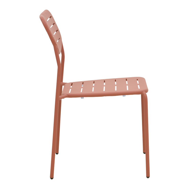 Τραπεζαρία Moraja Deraby I  σετ 3τεμ terracotta μέταλλο 70x70x73εκ - Pakobazaar