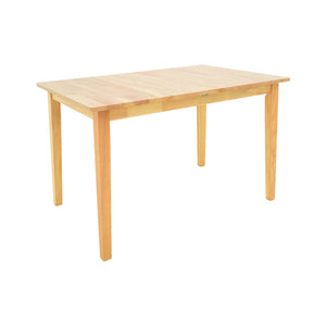 Τραπεζαρία Dallan Country  5τεμ σε φυσική απόχρωση rubberwood 120-150x80x74εκ - Pakobazaar
