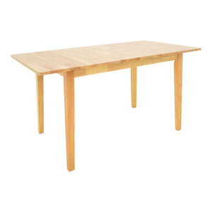 Τραπεζαρία Dallan Country  5τεμ σε φυσική απόχρωση rubberwood 120-150x80x74εκ - Pakobazaar