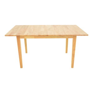 Τραπεζαρία Dallan Country  5τεμ σε φυσική απόχρωση rubberwood 120-150x80x74εκ - Pakobazaar