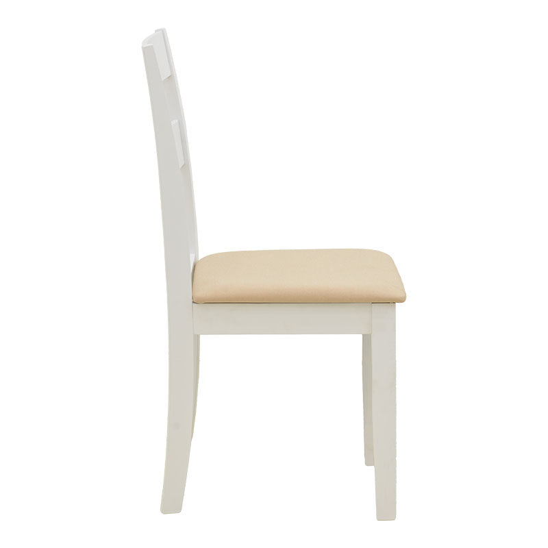 Τραπεζαρία Dallan Mabor  7τεμ λευκό rubberwood 120-150x80x73,8εκ