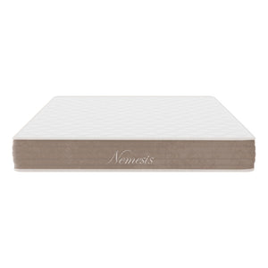 Κρεβάτι με στρώμα Nevil-Nemesis  pu λευκό 150x200εκ - Pakobazaar
