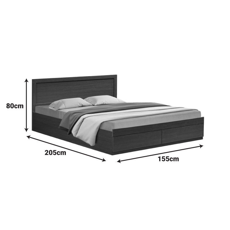 Κρεβάτι με συρτάρι και στρώμα Olympus-Utopia  wenge 150x200εκ - Pakobazaar