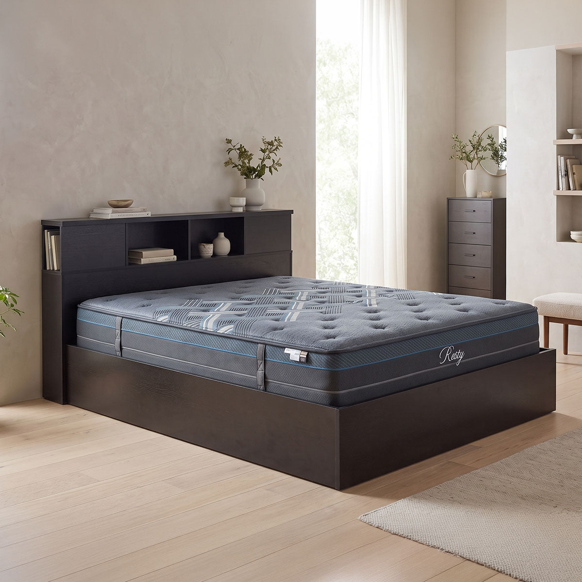 Κρεβάτι με στρώμα Olympus Resty  wenge 160x200εκ