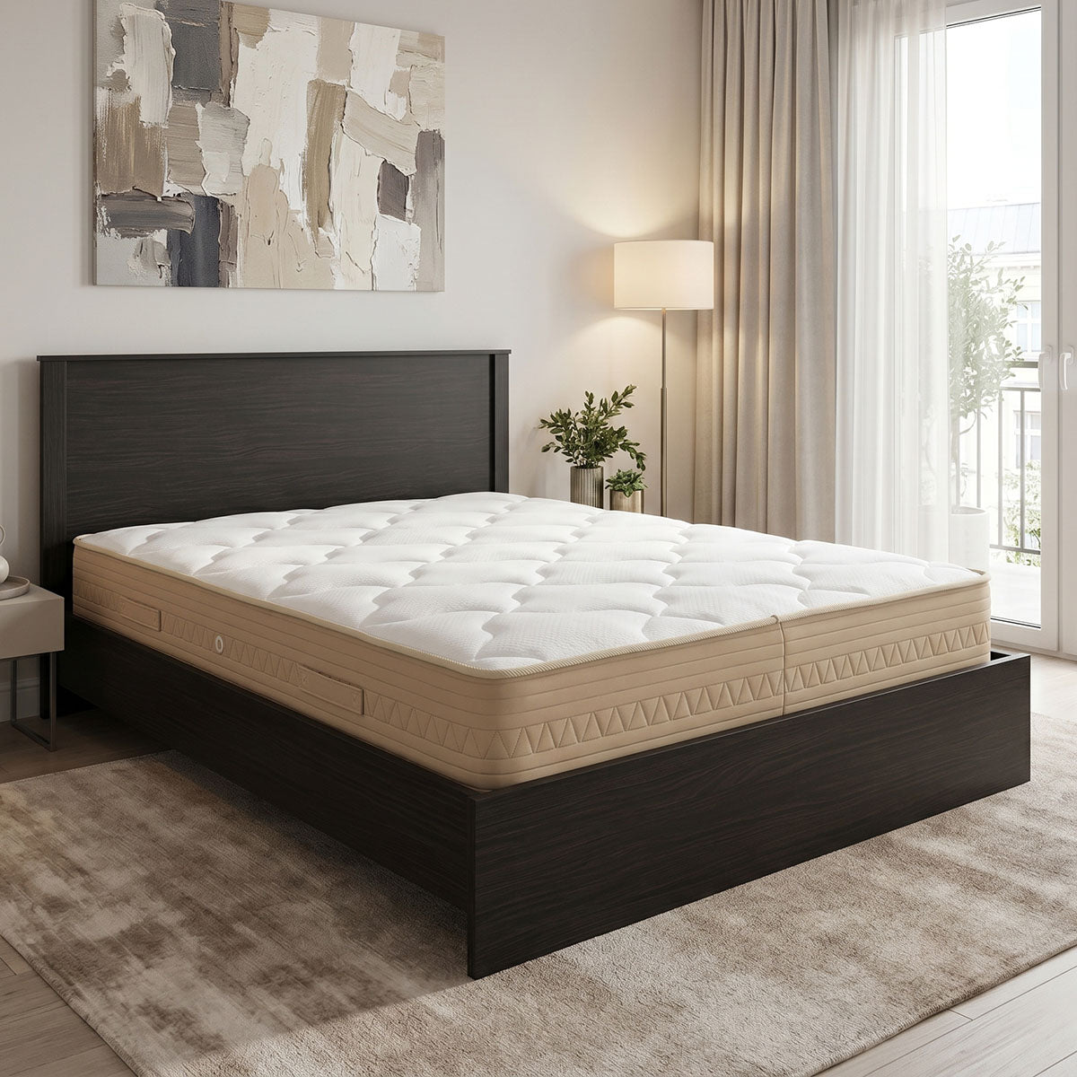 Κρεβάτι με στρώμα Athos Sleepy  wenge 160x200εκ - Pakobazaar