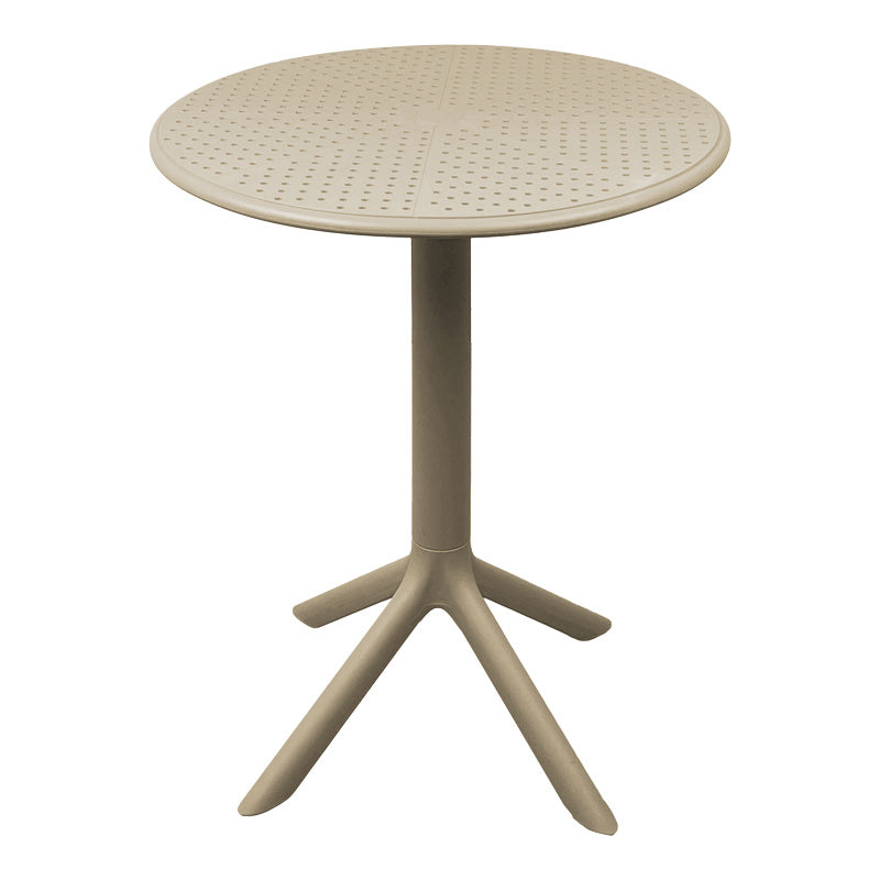 Τραπεζαρία Mercon Zoi  σετ 3τεμ cappuccino PP Φ60x75εκ - Pakobazaar