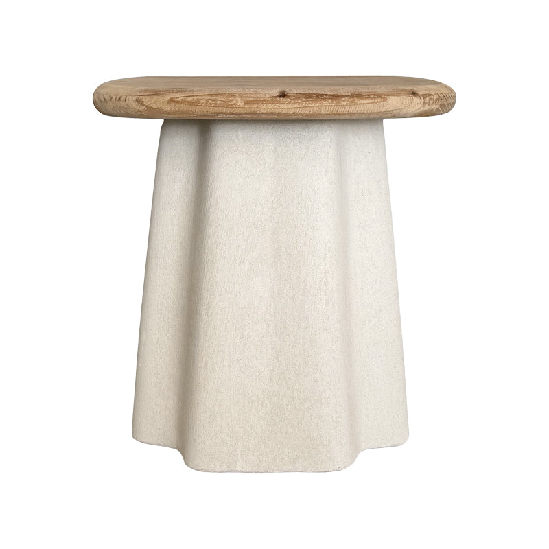 Τραπέζια σαλονιού Loberta  σετ 2τεμ ξύλο ελάτου σε φυσική απόχρωση με λευκό - Pakobazaar