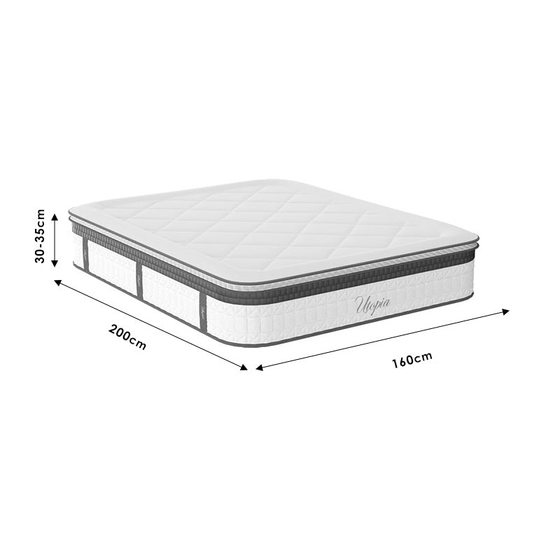Κρεβάτι με στρώμα Olympus Utopia  με συρτάρι sonoma 160x200εκ
