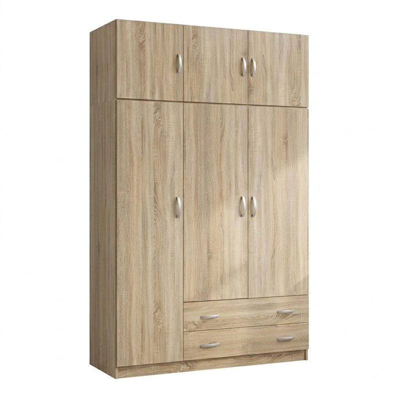 Ντουλάπα τρίφυλλη με πατάρι Alvia  sonoma 150x51x240εκ