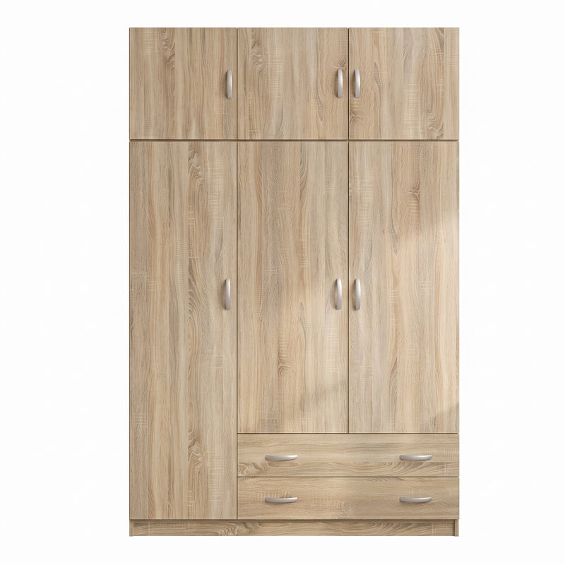 Ντουλάπα τρίφυλλη με πατάρι Alvia  sonoma 150x51x240εκ