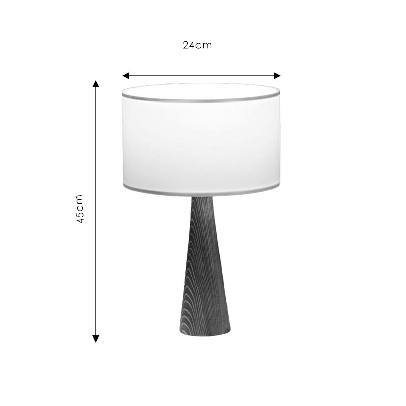 Επιτραπέζιο φωτιστικό Kalito  ivory-καφέ Φ24x45εκ - Image 3