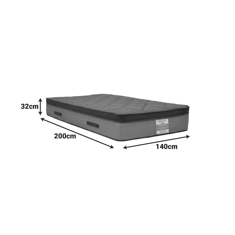 Στρώμα Deluxe  pocket spring διπλής όψης 32cm 140x200εκ