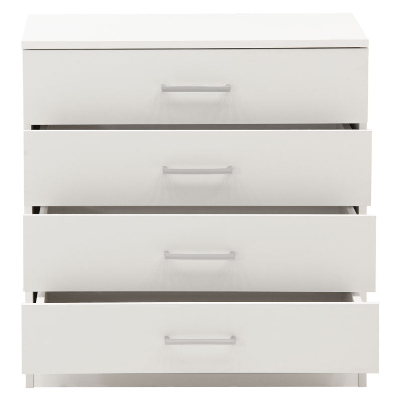 Συρταριέρα Elise  4ων συρταριών λευκό 69x40x71εκ - Pakobazaar
